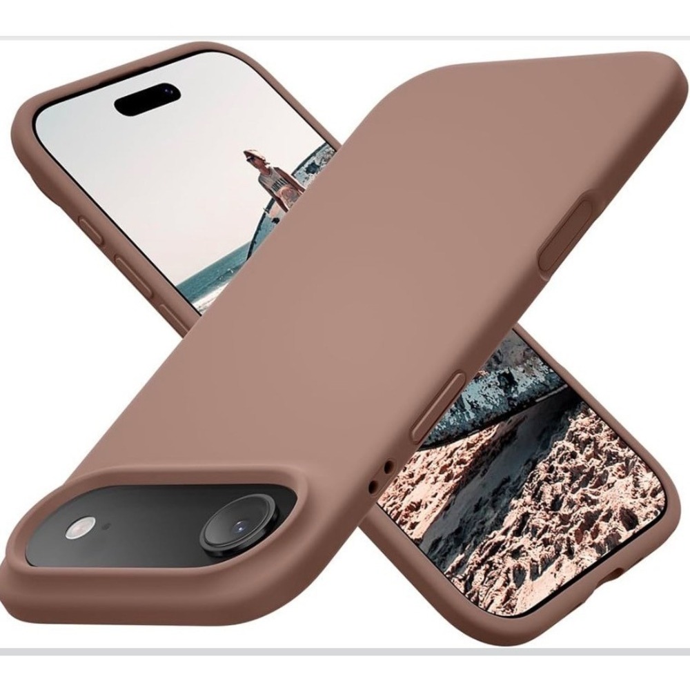 iPhone AIR Case - Silicone Ultra Slim Shockproof - Light Brown - Cell Phone Case